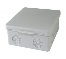 Распаячная коробка TDM ОП 100x100x55мм, крышка, IP54, 8 входов, без гермовводов, индивидуальный штрихкод SQ1401-0823 