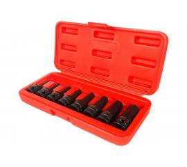 Набор ударных бит-головок 1/2"" HEX H5-19 мм, длина 60 мм, в кейсе (8 предметов) JTC J408H 