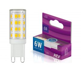 Светодиодная лампа REV JCD G9 6W, 4000К 32384 6 