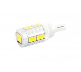 Автолампа диод T10 W5W 10 SMD диодов 1-контурная без цоколя белая SKYWAY S08201106 