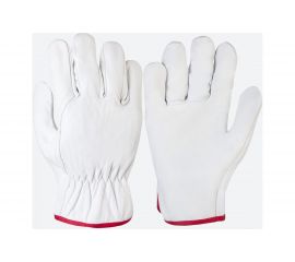 Защитные сварочные перчатки Jeta Safety краги, из кожи буйвола, белые JLE421-8/М 