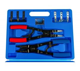 Набор съемников для стопорных колец 267мм, сменные насадки, кейс, 15шт KING TONY 45115PP 