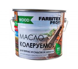 Колеруемое масло для террас и садовой мебели FARBITEX (бесцветный; 3 л) 4300005281 