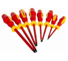 Набор диэлектрических отверток SHTOK 8 шт. картон 1000В 09905 