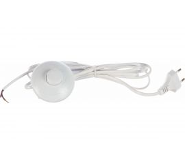 Сетевой шнур FERON с ножным выключателем белый, DM106, артикул 29844 