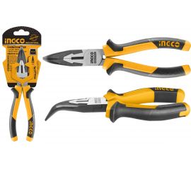 Изогнутые тонкогубцы INGCO 160мм INDUSTRIAL HBNP28168 