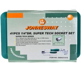 Набор торцевых головок Super Tech 1/4DR Jonnesway S68H2141S 