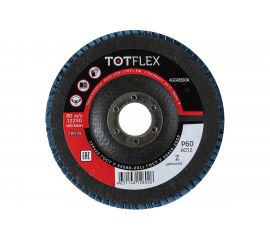 Круг лепестковый торцевой AGGRESSOR 2 (125x22 мм; Z; P60) TOTFLEX 4631148128026 