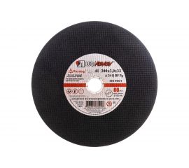 Круг отрезной для резки железнодорожных рельсов (300х3х32 мм; A 24 Q BF; 14А БУ 80 2; ручная подача) Luga-Abrasiv D11003003230050 