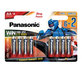 Элементы питания Panasonic LR6 PRO POWER BL8 6+2 PR УТ-00000228 