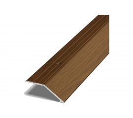 Порог разноуровневый алюминиевый (45 мм; 0.9 м; декоративный; дуб темный) Лука 00000001330 