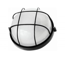 Влагозащищенный светильник Navigator 94 809 NBL-R2-100-E27/BL НПБ 1102 черный круг с решеткой 100Вт IP54 4607136948099 51028 