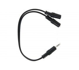 Кабель-адаптер VCOM CV203 3.5ST/M//2*3.5 ST/F/, 0.2метра CV203-0.2M 