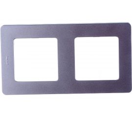 Рамка Legrand - 2 поста - INSPIRIA - алюминий 673942 