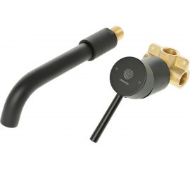 Смеситель для раковины скрытого монтажа Orange Karl черный M05-722b 