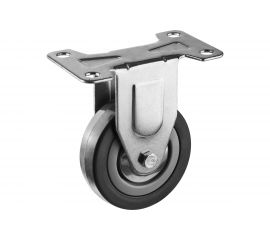 Колесо неповоротное (75 мм; г/п 50 кг; резина/полипропилен) ЗУБР 30956-75-F 