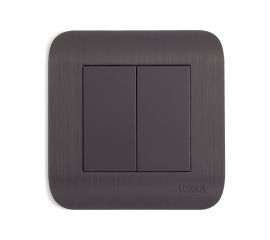 Выключатель LUXAR Deco с/у 1 клавиша, венге, с рифленой рамкой, 250В 10А 4606400620181 