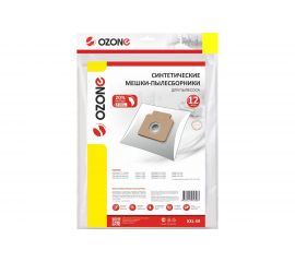 Мешки-пылесборники синтетические для пылесоса 12 шт + 2 микрофильтра Ozone XXL-59 
