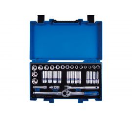 Набор торцевых головок с принадлежностями 3/8"" KING TONY шестигранные, 7-24 мм, 33 предмета 3533MRV 