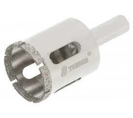 Сверло алмазное по стеклу и керамике (24х65 мм; трехгранный хвостовик) TUNDRA 1935838 