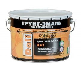 Грунт-эмаль по ржавчине 3 В 1 DALI Водная синь RAL 5021 10 л 1 45800 