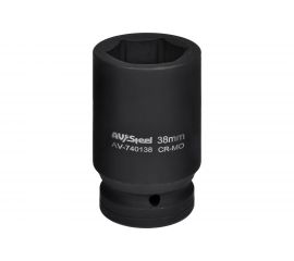 Головка ударная шестигранная удлиненная (38 мм; 1DR) AV Steel AV-740138 