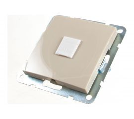 Компьютерная розетка LK Studio RJ-45, категория 5е, с накладкой, бежевый 866101-1 