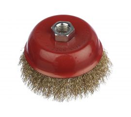 Щетка-чашка (100 мм; М14; латунь) vertextools 12300-100 