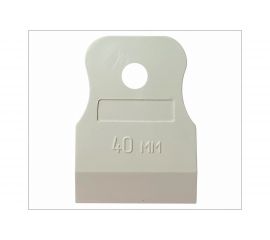 Шпатель ON резиновый 40 мм, белый, эконом 02-04-304 