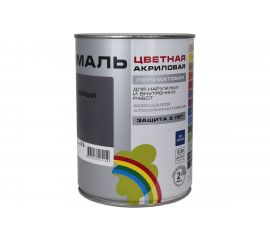 Универсальная цветная эмаль Радуга Colors ВД-АК 220 серый, 0,9 л 142955 