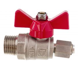 Шаровой кран для подключения манометра VALTEC 1/2нар - 1/4вн. VT.806.N.0402 