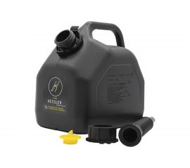 Канистра ГСМ Black Kessler черная с желтой крышкой 5 л Oktan KGA1-02-06 