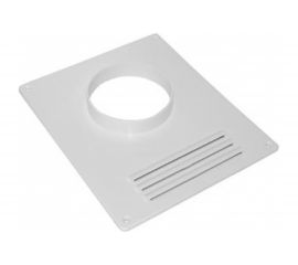 Площадка торцевая пластиковая с фланцем и решеткой (205x240 мм; 120 мм) ВИЕНТО 120ПР 