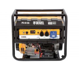 Бензиновый генератор DENZEL PS 55 EA, 5,5 кВт, 230В, 25л 946874 
