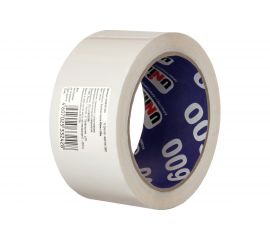 Упаковочная клейкая лента UNIBOB 600 белая 48 мм х 66 м 214930 