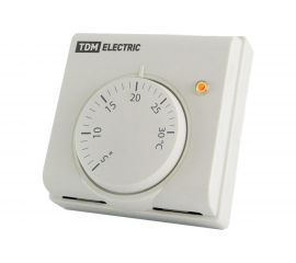 Термостат механический открытого монтажа НТ-1 (индикатор; вкл/выкл; 10 А; 230 В; белый) TDM SQ2503-0009 