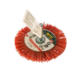 Корщетка-колесо (75 мм; нейлон) для дрелей FIT IT 38607 