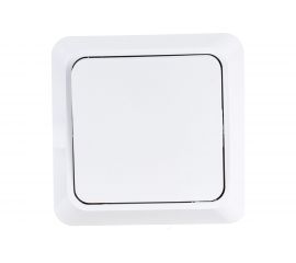 Одноклавишный выключатель EKF Рим 10А белый ENV10-021-10 