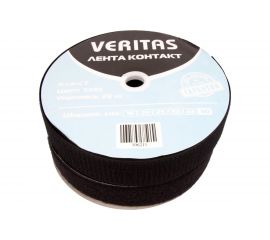 Лента контакт класс С (25 м; 50 мм; черный) Veritas 106211 