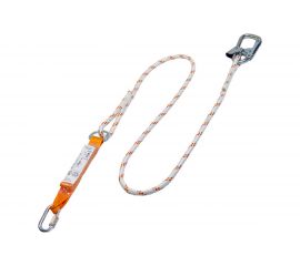 Строп из каната с амортизатором, монтажным и соединительным карабином ПРОГРЕСС СЕФЕТИ Строп аВ+Кс 