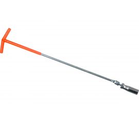 Т-образный свечной ключ AIRLINE с карданом, 16х500 мм, с резиновым фиксатором AK-S-09 