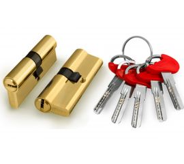 Цилиндровый механизм Fuaro D-PRO500/80 mm /30+10+40/ PB латунь 5 кл. 37727 