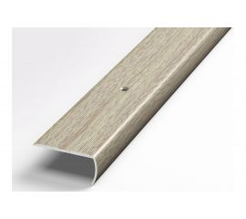 Порог угловой алюминиевый декоративный (40х20 мм, 1,8 м, Дуб беленый) ЛУКА 00000002415 