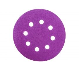 Круг шлифовальный Purple PP627 (125 мм; 8 отверстий; Р120; 100 шт) Hanko PP627.125.8.0120 