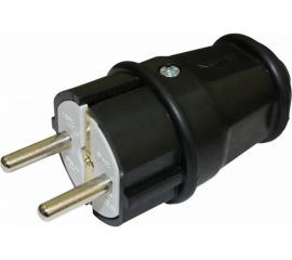Штепсельная вилка NE-AD с заземлением, 16А, EKO, каучук, 4000 