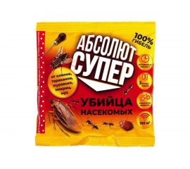 Средство от насекомых ООО Комус Абсолют СУПЕР дуст, 100 г АДС100 1403836 