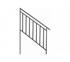 Перила металлические для лестниц Эко 4 ступени 180x120x4 УЛИЧНЫЕ ЛЕСТНИЦЫ MP-ECO-PR-4 