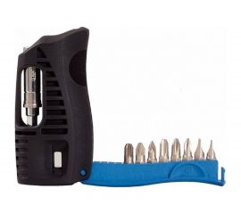 Набор бит с отверткой KS Tools SL, PH, PZ 1/4"" реверсивная трещотка, складывающийся 918.2850 