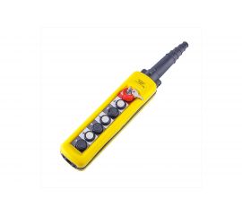 Кабельный пульт 6 кнопок, 2-ступенчатая, авар.стоп, ключ, XAC-A A6913K 