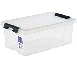 Контейнер с крышкой и клипсами Rox Box 10, серия HOME, прозрачный H10-00.07 